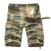 Plaid Beach Camouflage Shorts