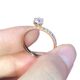 Luxury Style Glass Diamonds Gold-color