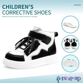 Sneakers Kids Princepard Corrective Orthopedic Girl Boy Shoes with Arch Support to Prevent Tip Toe Walking, Non-Slip Soles