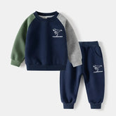 Patchwork Kids Boys Two-Piece Sets Tracksuit Outfits Tops Pants