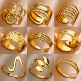 Gold Stainless Steel Rings
