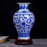 VASE BLEU DECORATIF