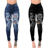 Stretch Skinny Denim Pencil Pants Casual Slim Trousers