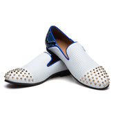 Rivet Modern Style Casual Slip On Formal Loafers Men Moccasins Shoes