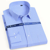 Classic Long Sleeve Solid/striped Shirts Shirt