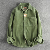 American Khaki Washed Long Sleeve Cotton Shirt