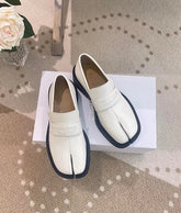 PU Leather solid color lace-up British style shoe