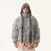 American Vintage Stand Collar Cotton-padded Coat