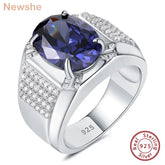 5Ct Grand Oval Created Tanzanite Gemstone Rings