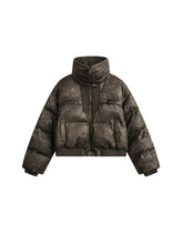 American PU Leather Distressed Cotton Jacket