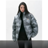 Tie-Dye Leather Cotton Jacket