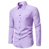 Regular Fit Long Sleeve Shirt Button Up