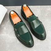 Leather Loafers Low Cut Daily Men's Driving Shoes Non Slip