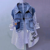 Splicing Fashion Denim Shirt