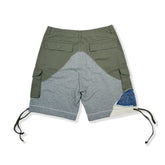 Army Patchwork Shorts Multi Pockets Cargo Shorts