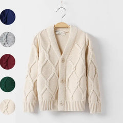 Toddler Boys Knitwear Long-Sleeve Cotton Cardigans