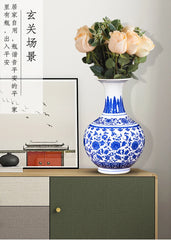 VASE BLEU DECORATIF