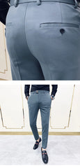 Slim Fit Men Casual Ankle Length Pants S