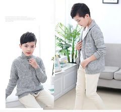 Toddler Boys Knitwear Long-Sleeve Cotton Cardigans