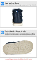 Princepard Orthopedic Sandals Leather Arch Support Correcting Shoes