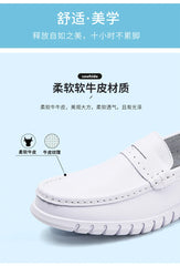 Soft Leather Comfortable Doctor Nurse Work Flats  Loafers  Shoes