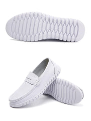 Soft Leather Comfortable Doctor Nurse Work Flats  Loafers  Shoes