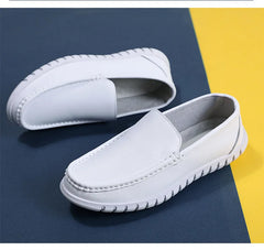 Soft Leather Comfortable Doctor Nurse Work Flats  Loafers  Shoes