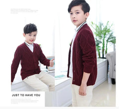 Toddler Boys Knitwear Long-Sleeve Cotton Cardigans