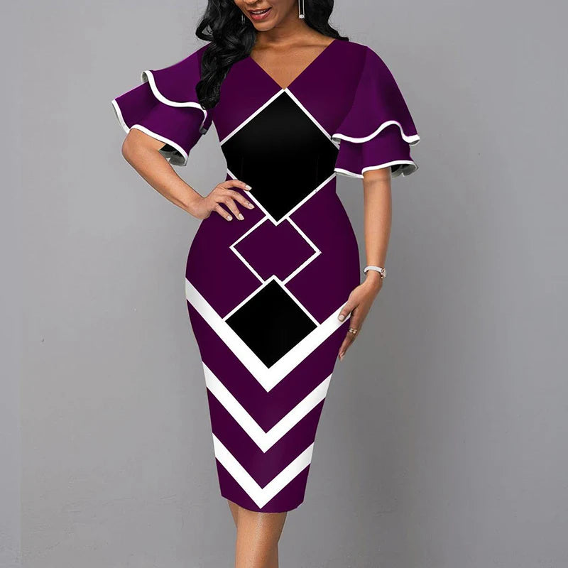 Robe manches courtes