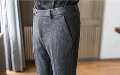 Woolen Pants Thick Trousers Slacks