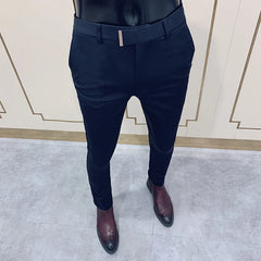 Slim Fit Men Casual Ankle Length Pants S