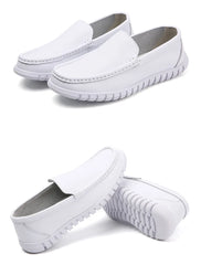 Soft Leather Comfortable Doctor Nurse Work Flats  Loafers  Shoes