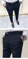 Slim Fit Men Casual Ankle Length Pants S