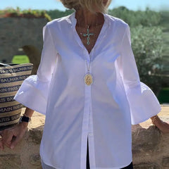 Chemise à manches évasées