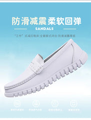Soft Leather Comfortable Doctor Nurse Work Flats  Loafers  Shoes