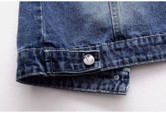 Denim Vest Luxury Pearls Fashion Ripped Autumn Jeans Jacket Sleeveless