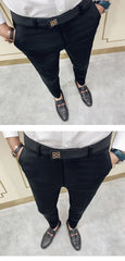 Slim Fit Men Casual Ankle Length Pants S