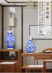 VASE BLEU DECORATIF