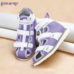 Princepard Orthopedic Sandals Leather Arch Support Correcting Shoes