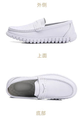 Soft Leather Comfortable Doctor Nurse Work Flats  Loafers  Shoes