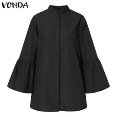 Chemise à manches évasées