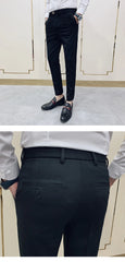 Slim Fit Men Casual Ankle Length Pants S