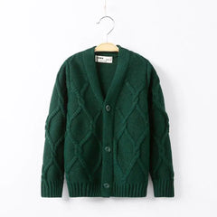 Toddler Boys Knitwear Long-Sleeve Cotton Cardigans