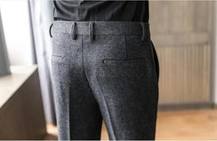Woolen Pants Thick Trousers Slacks
