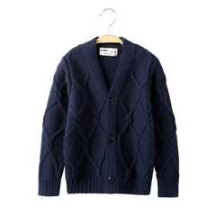 Toddler Boys Knitwear Long-Sleeve Cotton Cardigans
