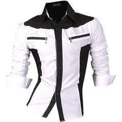 Casual Dress Shirts Fashion Designer Stylish Long Sleeve
