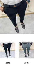 Slim Fit Men Casual Ankle Length Pants S
