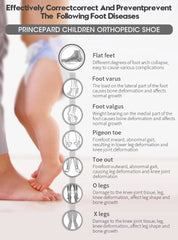 Princepard Orthopedic Sandals Leather Arch Support Correcting Shoes