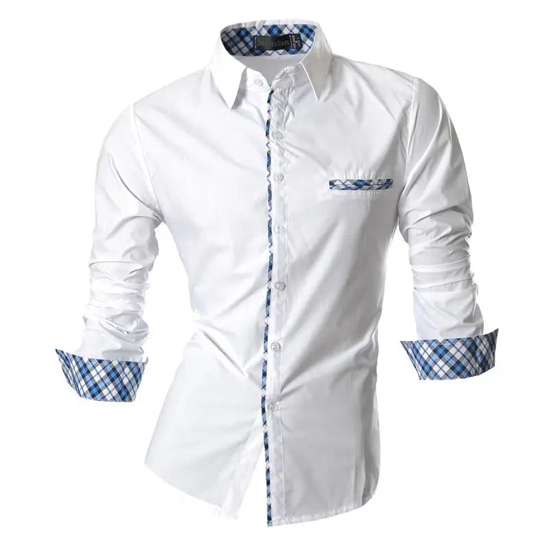 Casual Dress Shirts Fashion Designer Stylish Long Sleeve