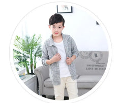 Toddler Boys Knitwear Long-Sleeve Cotton Cardigans